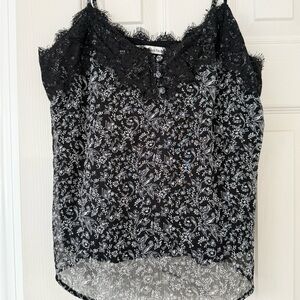 Abercrombie & Fitch Black and White Floral Camisole